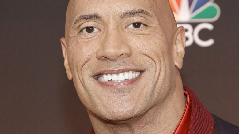 The Rock smiling