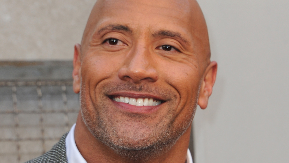 Dwayne Johnson smiling