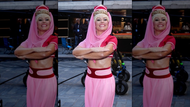 Dylan Dreyer dressed as Jeannie from "I Dream of Jeannie."