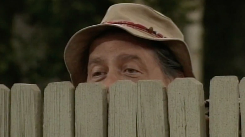 Earl Hindman looking over the fence as Wilson on 'Home Improvement'