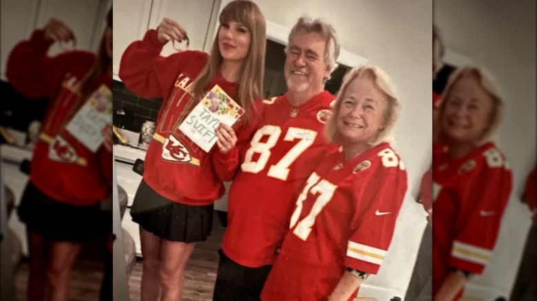 Taylor Swift Ed Kelce and his girlfriend Maureen Maguire