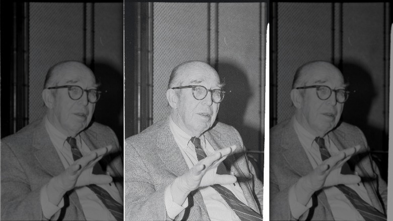 James Rouse gesticulates