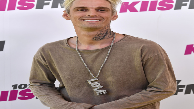 Aaron Carter smiling