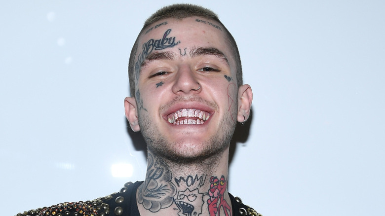 Lil Peep smiling.