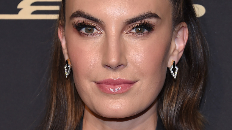 Elizabeth Chambers with diamond earrings