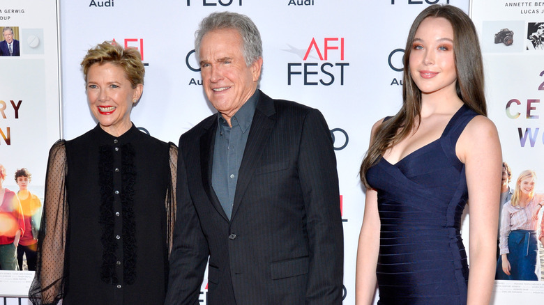 Annette Bening, Warren Beatty, and Ella Beatty at AFI Fest event