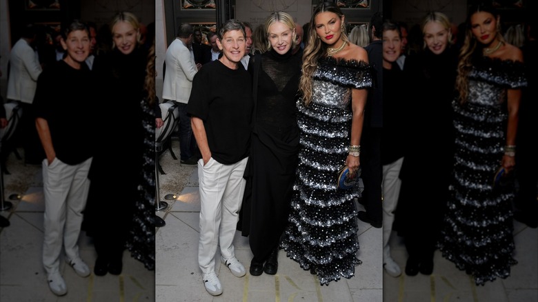 Ellen DeGeneres, Portia de Rossi and Bella Hunter attending the Unveiling of RH Paris, The Gallery on the Champs-Élysées