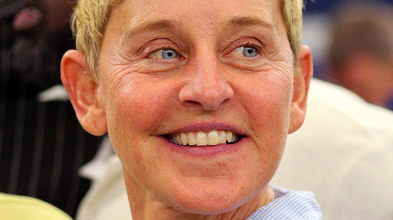 Ellen DeGeneres smiling