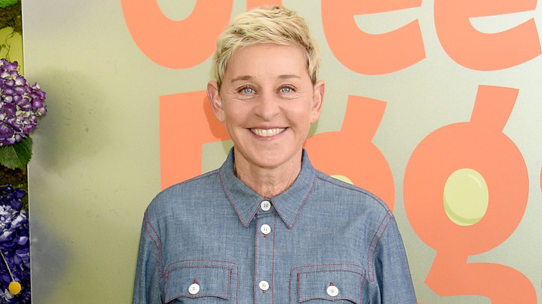 Ellen DeGeneres smiling