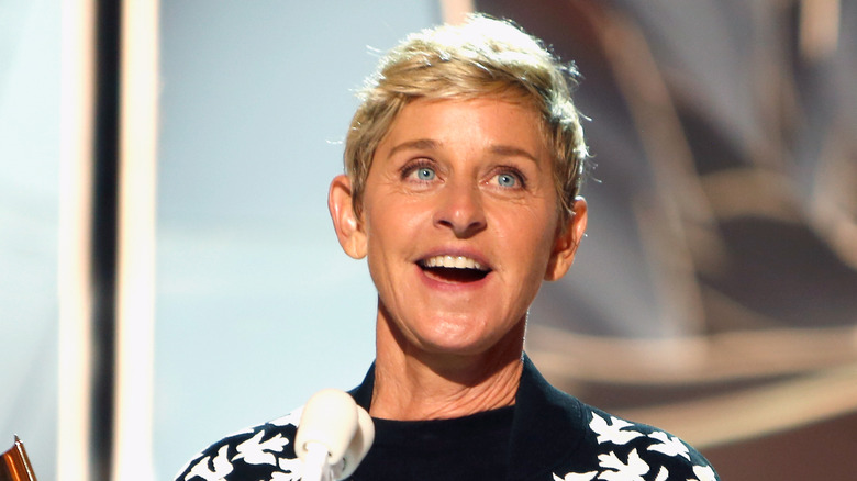 Ellen DeGeneres accepts an award