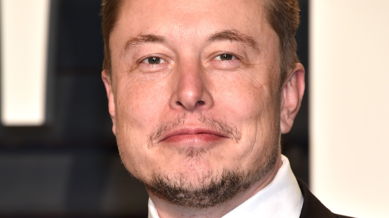 Elon Musk attending Oscars party