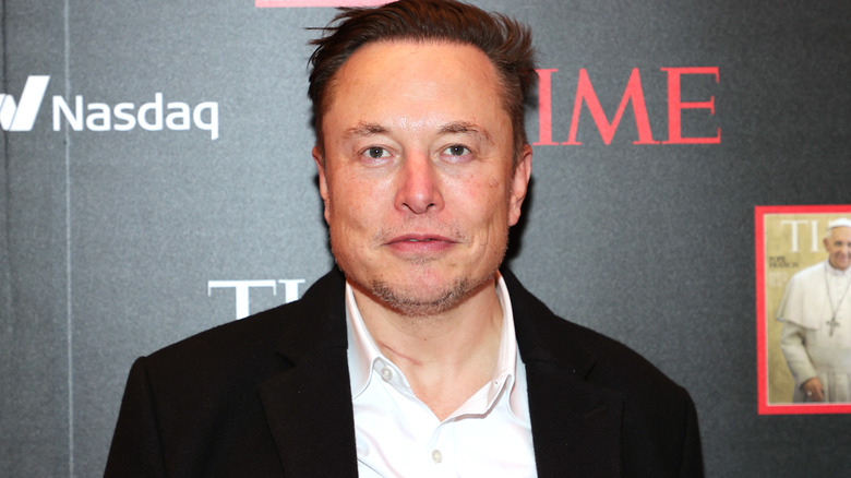 Elon Musk at an event in 2021