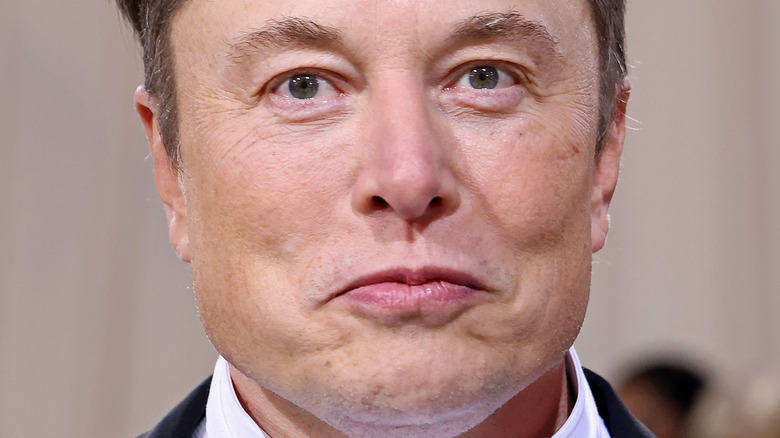 Elon Musk wears a tuxedo