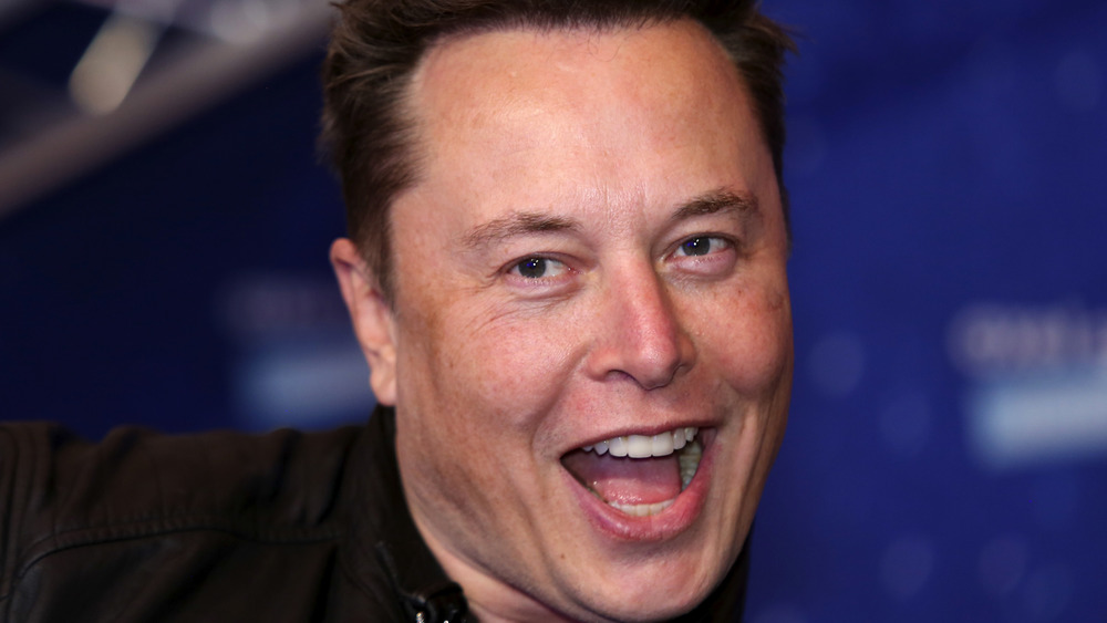 Elon Musk smiling