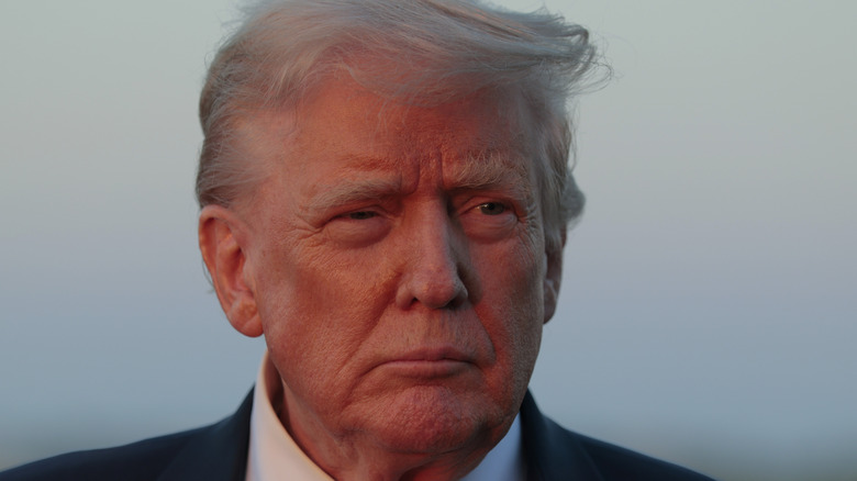 Donald Trump looking off into the distance
