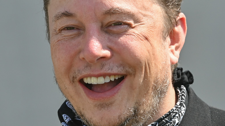 Elon Musk smiling