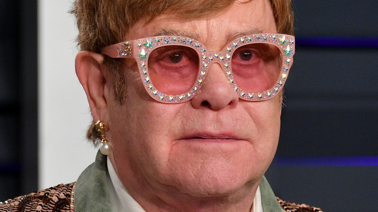 Elton John sparkly glasses