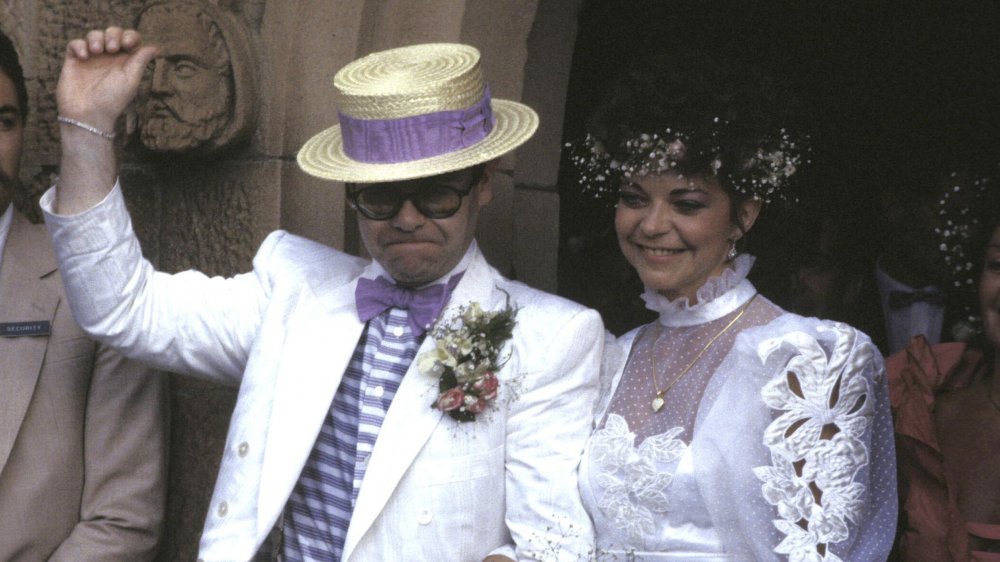 Elton John and Renate Blauel