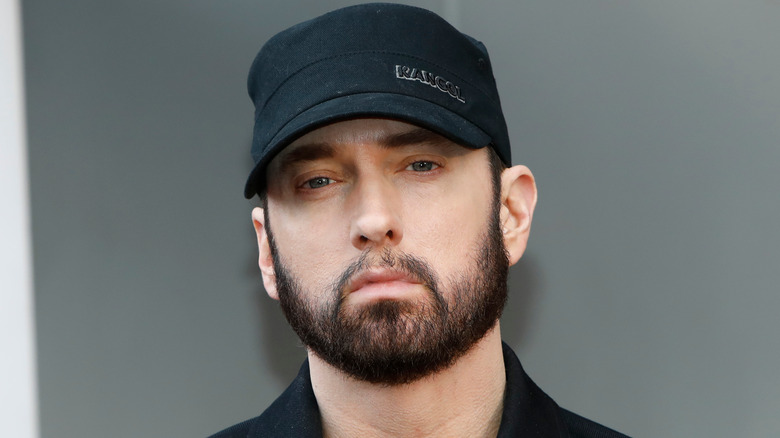 Eminem beard black cap