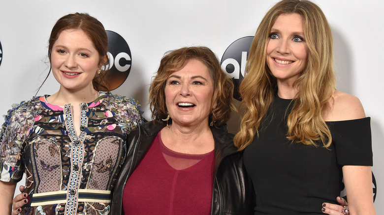 Emma Kenney, Roseanne Barr and Sarah Chalke