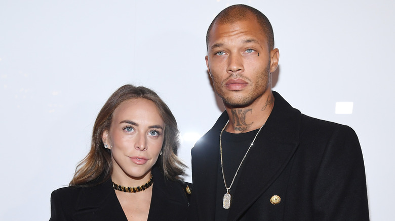 Chloe Green and Jeremy Meeks posing