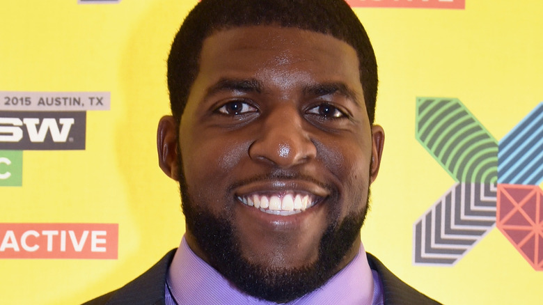 Emmanuel Acho on the red carpet