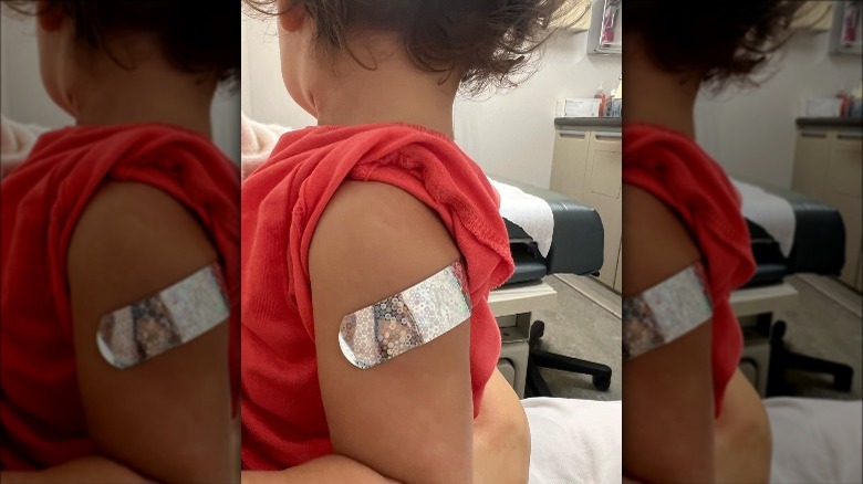 Emmy Rossum daughter bandaid