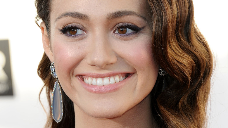 Emmy Rossum smiling