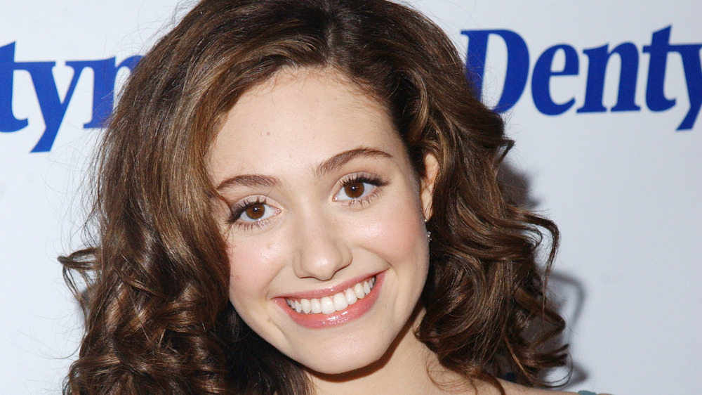 Emmy Rossum grinning in 2005
