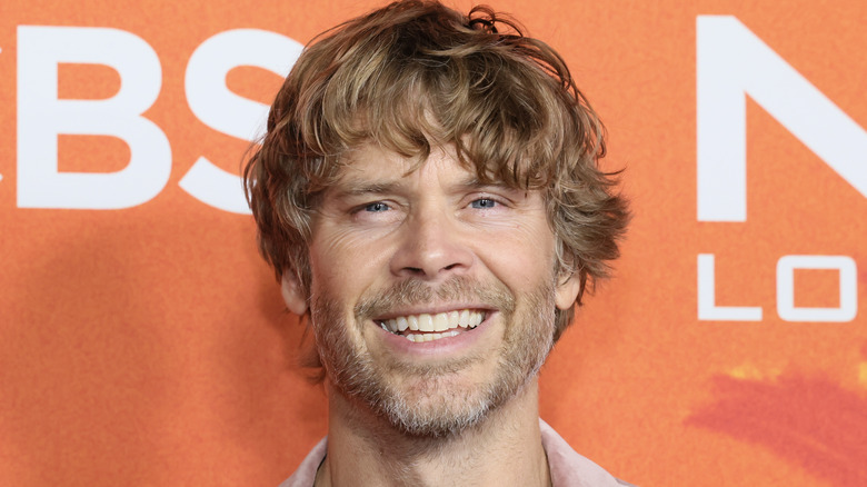 Eric Christian Olsen smiling at NCIS: LA finale event