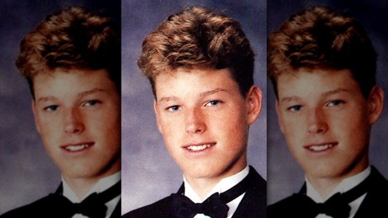 Eric Dane smiles in his high school yearbook photo