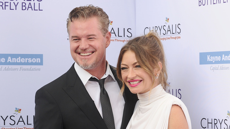 Eric Dane and Rebecca Gayheart smiling