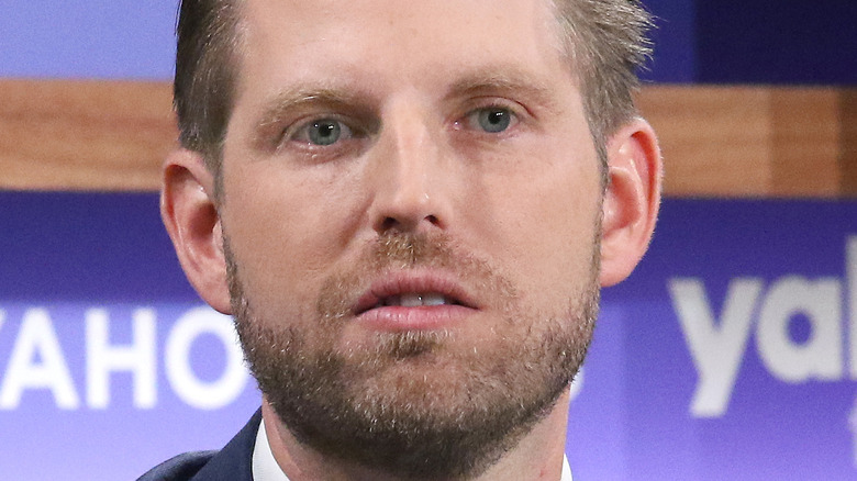 Eric Trump attending the Yahoo Finance All Markets Summit