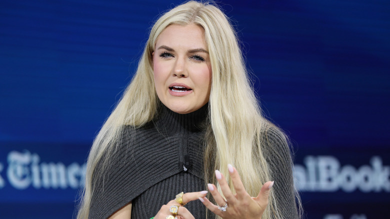 Erika Kirk giving a speech