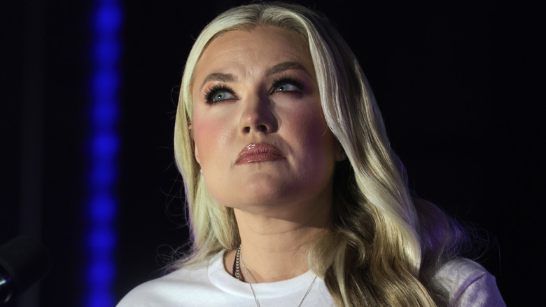 Erika Kirk speaking at a Turning Point USA event