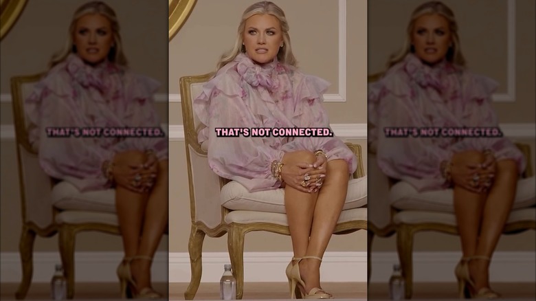 Erika Kirk in a puffy pink dress