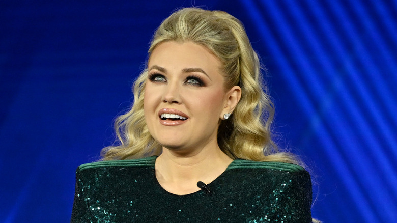 Erika Kirk speaking at the Patriot Awards