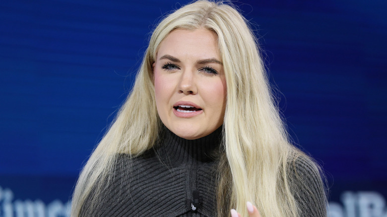 Erika Kirk speaking at an event