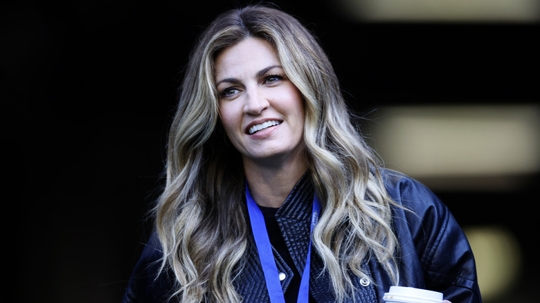 Erin Andrews looking off into distance