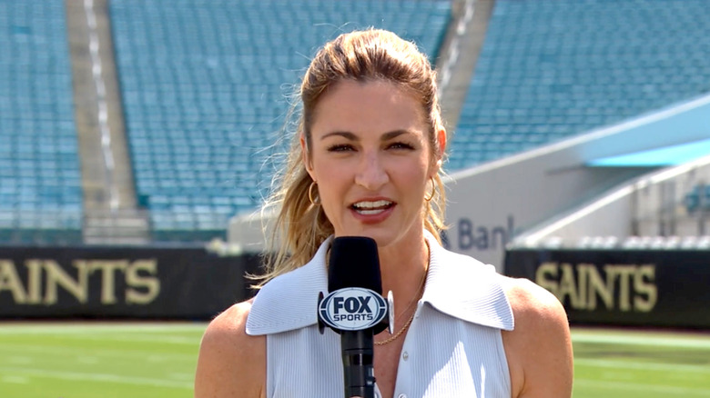 Erin Andrews on the field