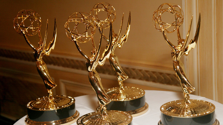 Table full of Emmys