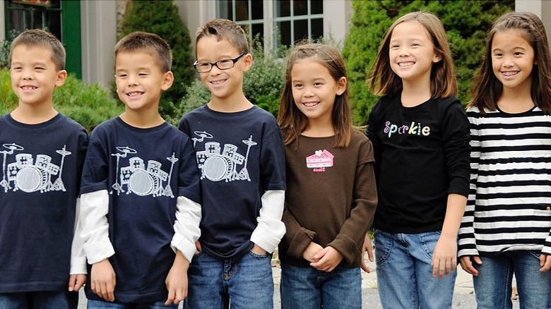 Aaden, Collin, Joel, Alexis, Hannah, and Leah Gosselin