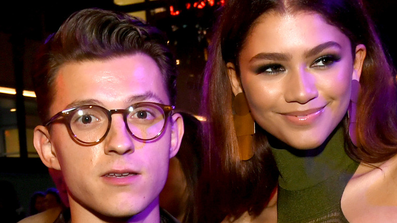 Tom Holland and Zendaya posing together