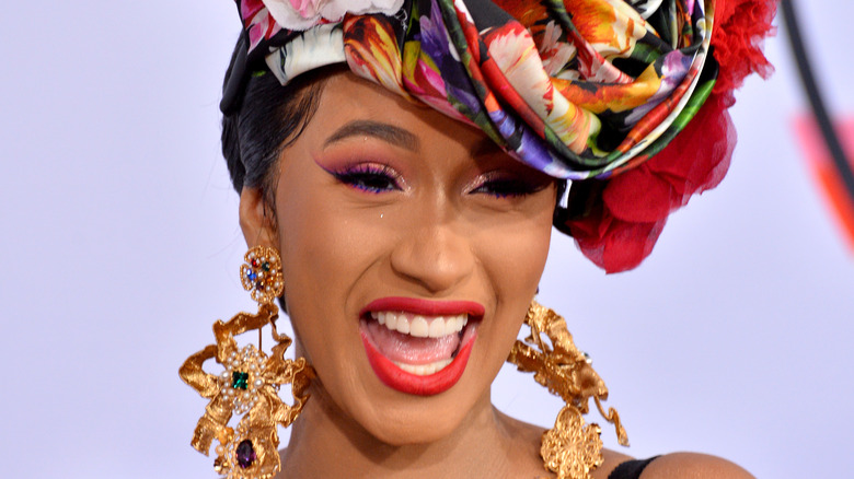 Cardi B laughing