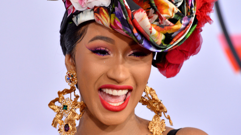 Cardi B laughing