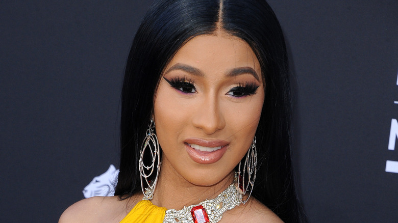 Cardi B poses for photo