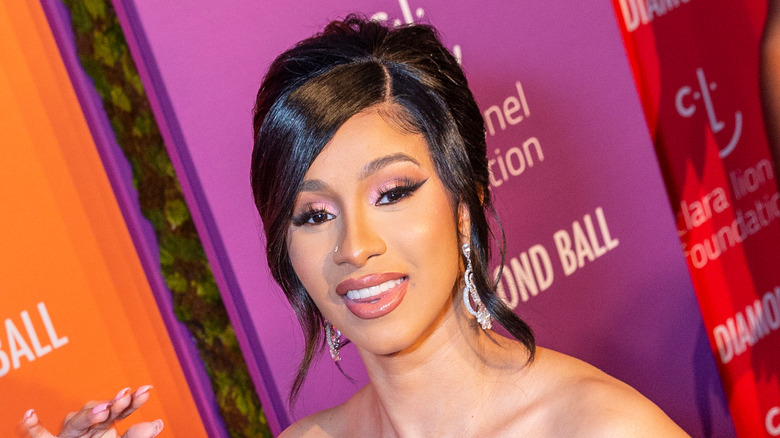 Cardi B poses for photo