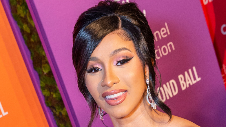 Cardi B poses for photo