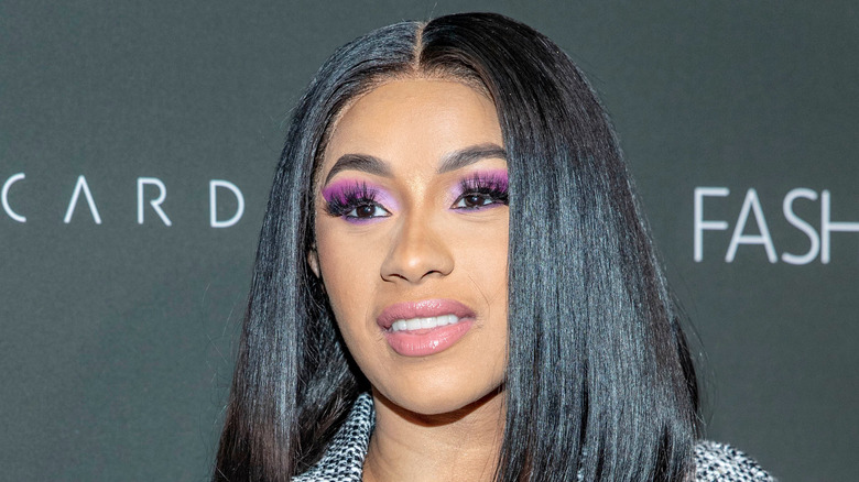 Cardi B poses for photo