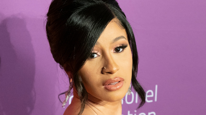 Cardi B poses for photo